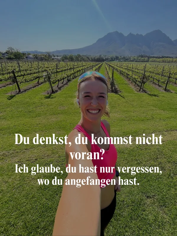 Du machst mehr, als du dir gerade zugestehst.